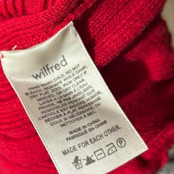 Wilfred Red Ribbed Cardigan - Picture 5 of 7